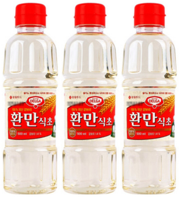 롯데 환만식초, 500ml, 3개