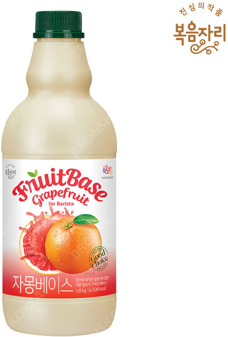 대상 복음자리 자몽베이스 1.8kg 음료 에이드 농축액, 1개