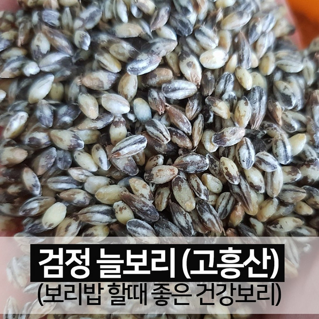 [진도장모와서울큰사위] 검정 늘보리 보리쌀 국산 꽁보리 [26년 6월 출하], 1개, 1kg
