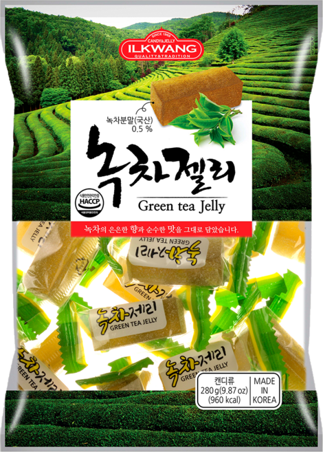 일광제과 녹차젤리, 280g, 10개
