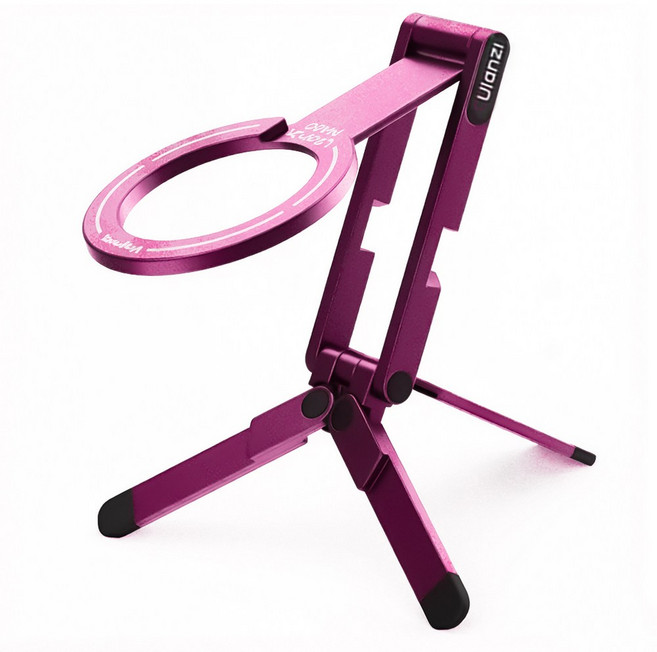 울란지 휴대용 스마트폰 자석 삼각대 MA60, 1개, 핑크