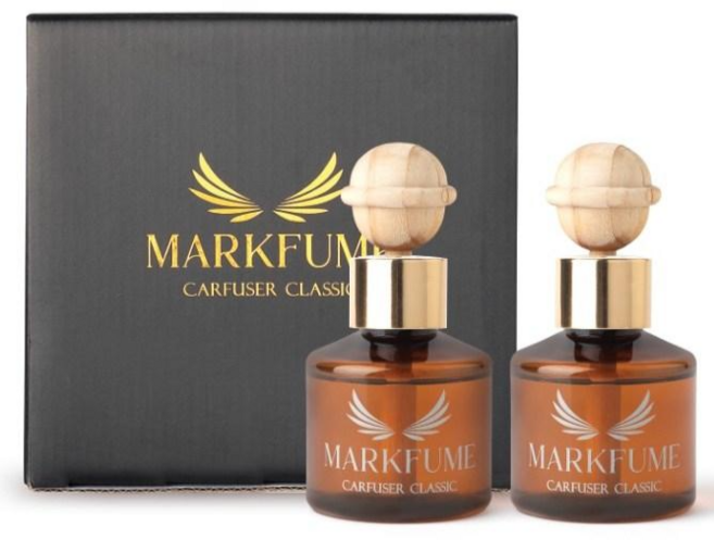 마크퓸 고급 차량용 디퓨저 70ml, 2개, 블랙머스크