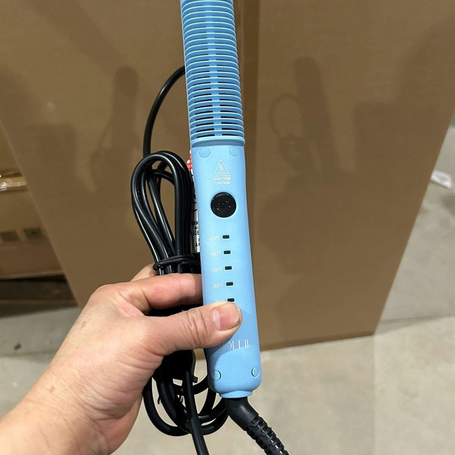 기계 남자 옆머리 뻗친머리 누르기 고데기, G. 파란색