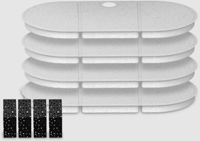 헤이홈 깨끗하게 5중필터 펫 정수기 전용 필터 4개입