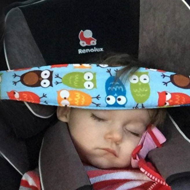 차량용 유아 목베개 카시트 머리고정 헤드서포터 머리받침 안전용품, 모빌-화이트, 1개