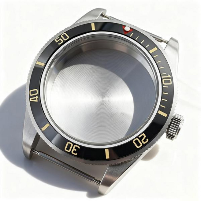 호환 39mm 실버 시계 케이스 돔형 사파이어 크리스탈 NH34 NH35 NH36 ETA2824 PT5000 자동 무브먼트용 튜더 블랙 베이 모드 부품, [01] Glass Back ETA2824, [61] A5