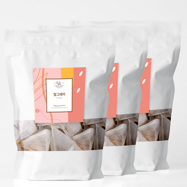 얼그레이차+히비스커스차+캐모마일차 총75T, 1세트, 75개입, 1g
