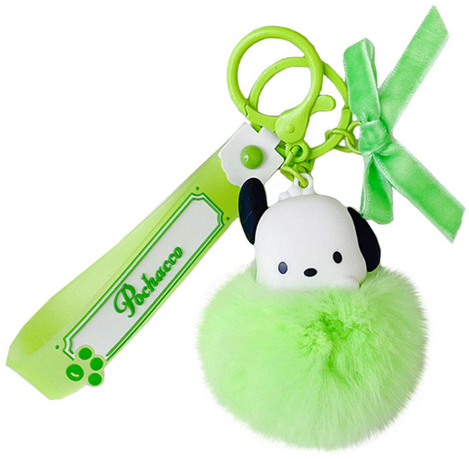 산리오 정품 빅폴라 키링 열쇠고리, 포차코, 1개