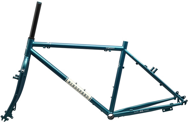 DARKROCK WINDSPEED 롱라이더 투어링 프레임 크롬 몰리브덴 스틸 26 인치 포크 여행 사이클링 자전거 부품, 02 46cm, 01 26er green, 1개