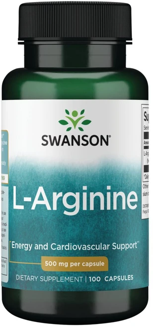 Swanson L-아르기닌 500mg 캡슐, 100정, 1개 - 쿠팡