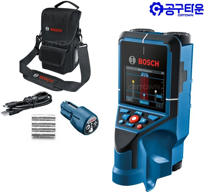 보쉬 D-tect 200C 다목적 탐지기 최대200mm감지 AA배터리포함 철근탐지기 06010816B0, 1개 - 쿠팡
