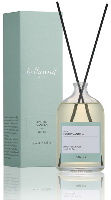 벨라누이 이그조틱 바닐라 원룸 호텔 디퓨저, 1개, 200ml, 블랙