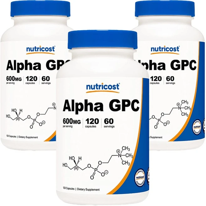 뉴트리코스트 알파 GPC 600mg 캡슐, 120정, 3개 - 쿠팡