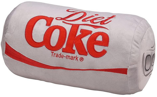 Mark Feldstein & Associates 코카콜라 콜라 캔 클래식 그레이 자수 플러시 장식용 쿠션 33cm(13인치)105877