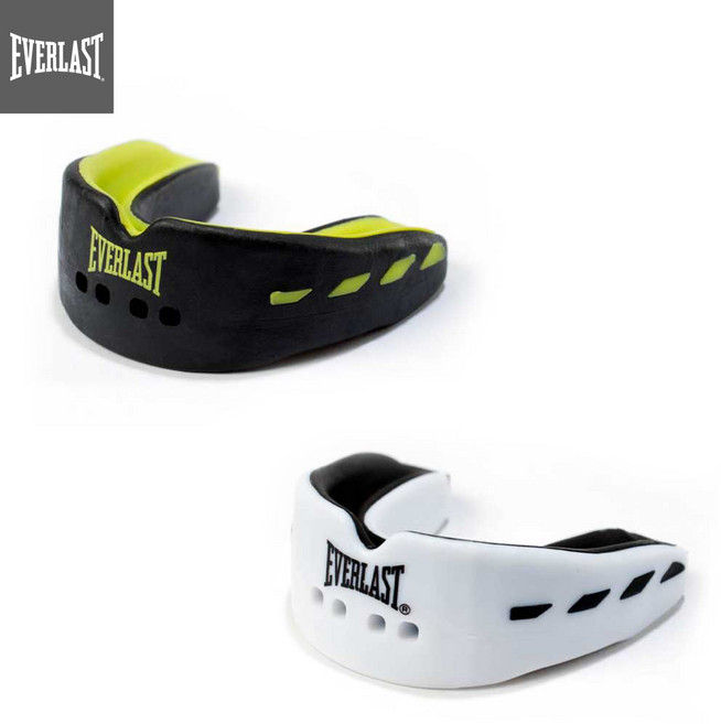에버라스트 에버쉴드2 더블 마우스가드 EVA 마우스피스 복싱 격투 운동, 화이트블랙, 1개