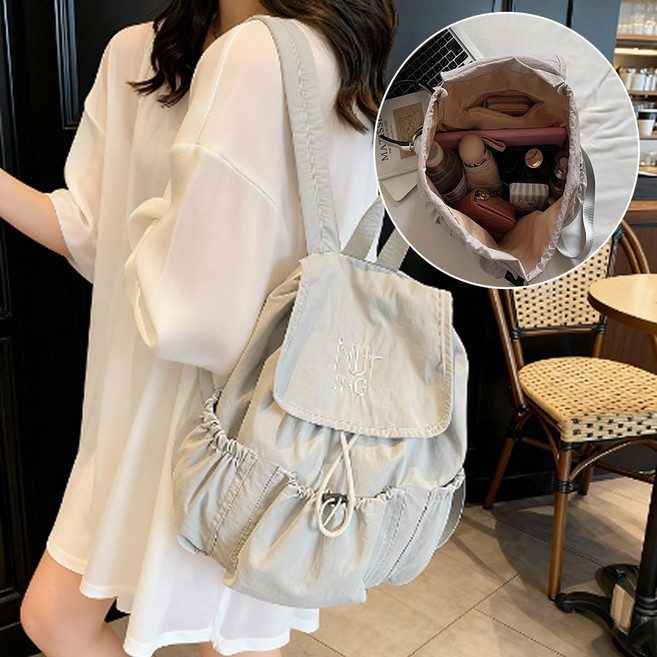 멀론 가벼운 스트링 기저귀 가방 나일론 백팩