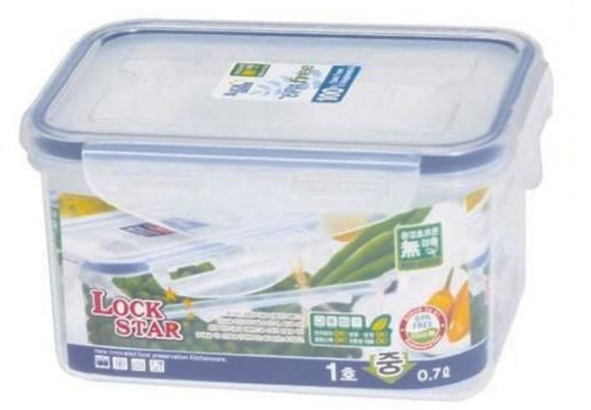 락스타 밀폐용기 투명락 직1호 중0. W, 1개, 상세페이지 참조