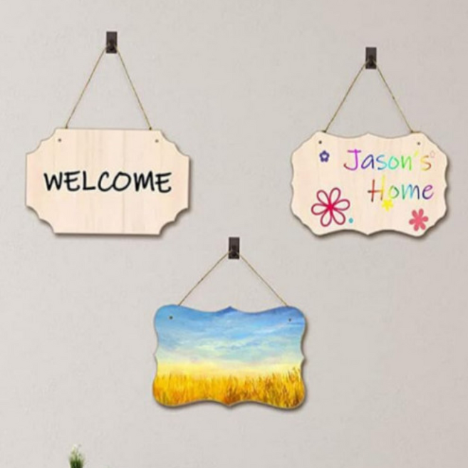 나무 표지판 DIY 오픈클로즈팻말 만들기 오픈 간판 팻말, 2번