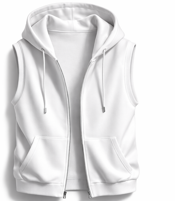 탑보이 남녀공용 특양면 민소매 후드집업 (AB024)