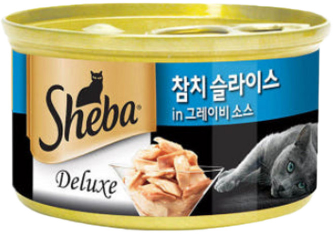쉬바 참치슬라이스_캔 85g 고양이간식 고양이주식, 참치, 1개