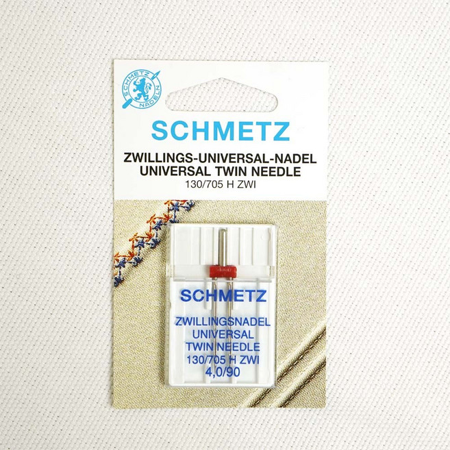 오렌지미싱 쌍침바늘 가정용 재봉틀바늘 미싱바늘 슈메츠 독일, 1개