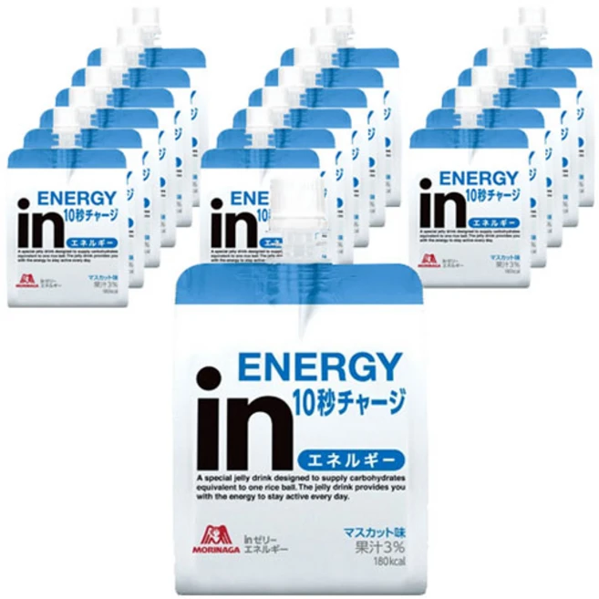 모리나가 인 젤리 에너지 10초 충전 머스캣 맛, 180g, 18개 - 쿠팡