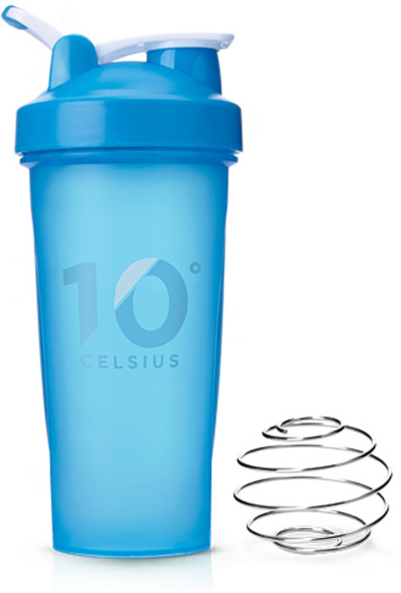 10도씨 블렌딩 쉐이커 보틀 + 블랜더볼, 프렌치블루, 600ml, 1개