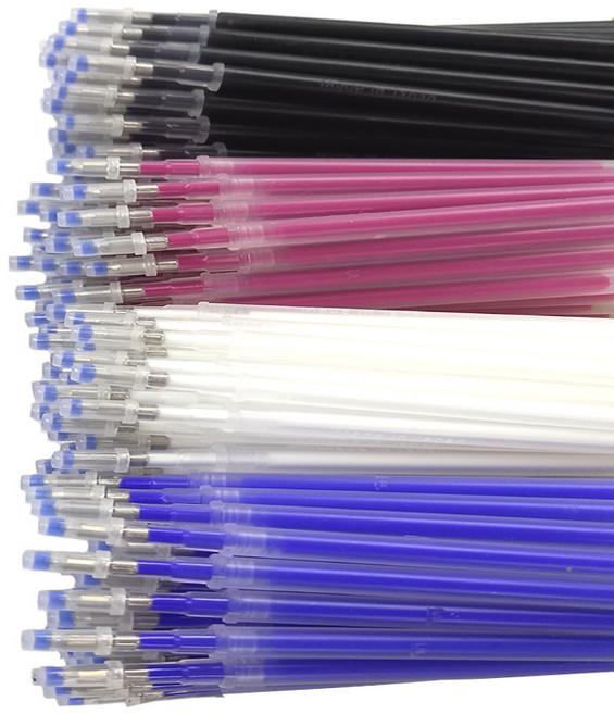 (100개) 열펜 아이롱펜 패브릭펜 패브릭펜 리필용, 1개, 블루