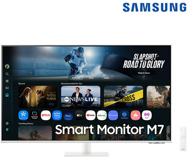 삼성전자 스마트모니터 M7 S43DM701 화이트 107.9cm 4K UHD