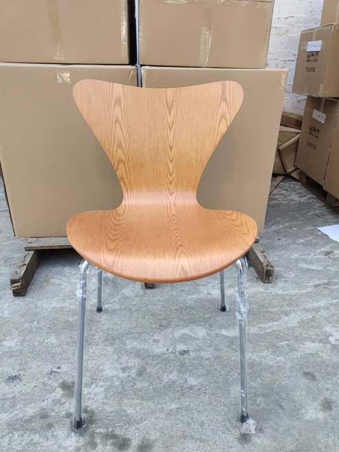 그랑프리체어 원목 식탁 다이닝 라운지 스툴 엔틱 아르네, 1개, 자작나무색크롬 스틸 다리