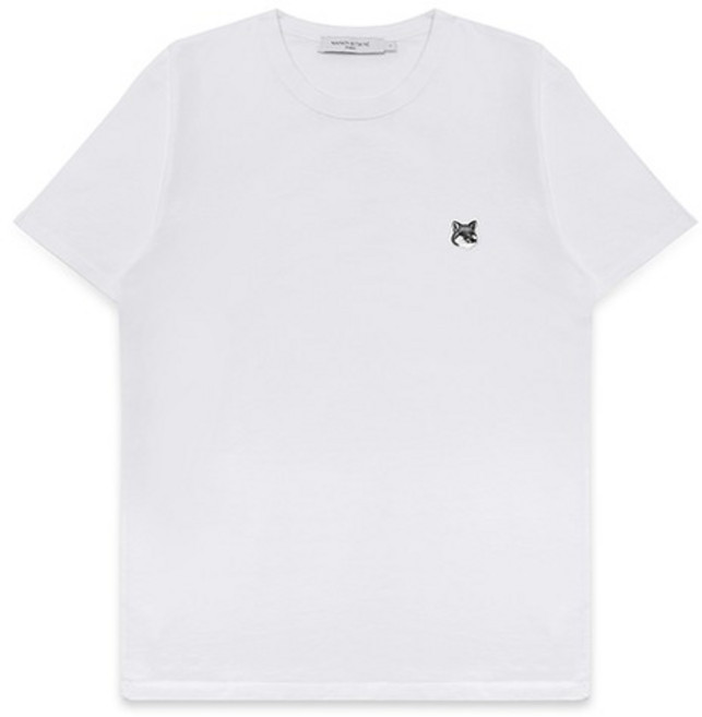 메종키츠네 GM00118KJ0008 P100 그레이 폭스 헤드 패치 남성 반팔티