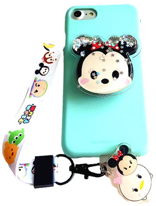 [루카] 갤럭시S21 (G991) 파스텔톤 소프트 핸드폰 케이스 [빅엠보 글리터 그립톡] 손목스트랩//세트