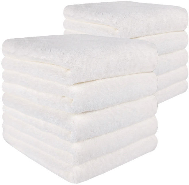 명신물산 소프트 호텔 클래식 60수 국내제작 타월, 화이트, 10개