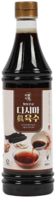 바론 다시마 육수 간편 진한 국물 진육수 1000g, 900ml, 1개