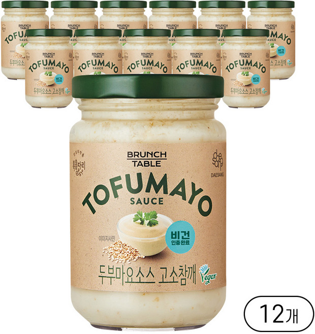 복음자리 두부마요소스 고소참깨, 185g, 12개