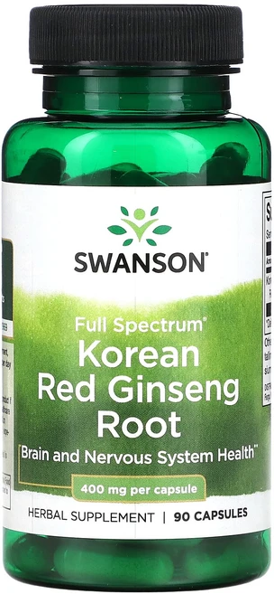 Swanson Full Spectrum 한국 홍삼 뿌리 400mg 캡슐 90정, SwansonFullSpectrum한국홍삼뿌리400mg, 1개 - 쿠팡