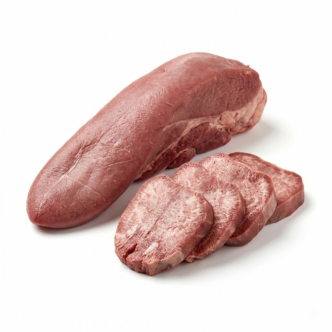 소 혀 우설 호주산 할랄 청정우 무항생제 500g 1cm 슬라이스컷, 1개