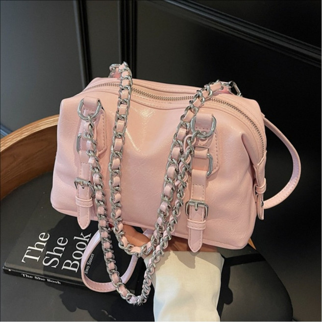 치유쿠 여성용 코디 대용량 체인 숄더 겸 크로스백