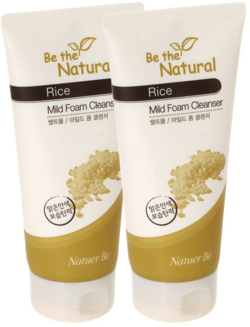 네추어 비 비 더 네추럴 쌀뜨물 마일드 폼 클렌저 X 2개, 1세트, 180ml