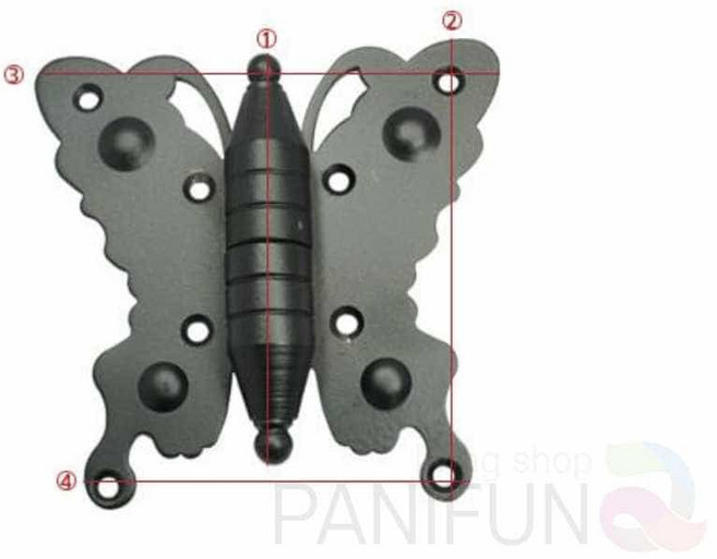 흑색 다목적 도어 장롱 코너 58x60 나비 씽크대 KWFM6G4M, 경첩-나비(극소)-1SET(도매), 경첩-나비(극소)-1SET