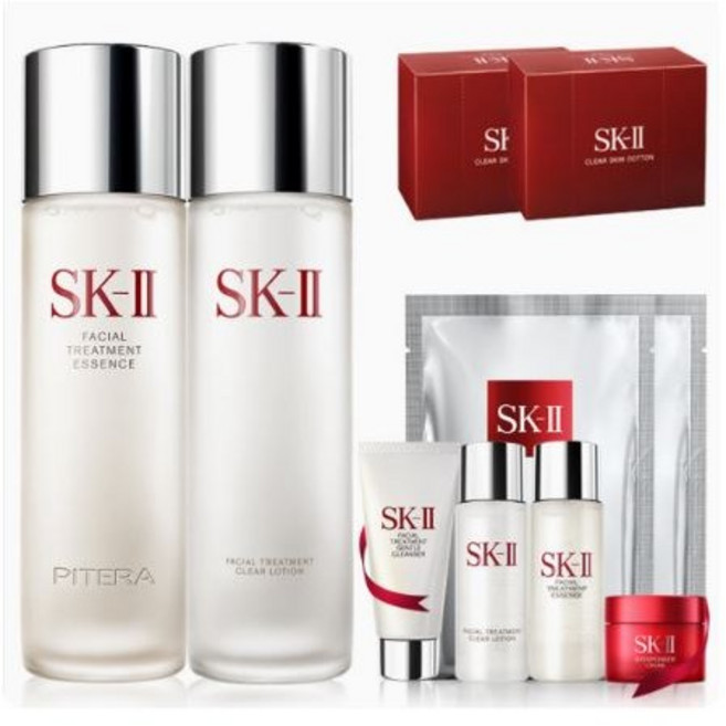 [백화점정품] sk2 피테라230ml x 클리어230ml 한정판선물세트 / sk2 대용량풀라인구성선물세트 / sk2 쇼핑백증정, 1개, 230ml