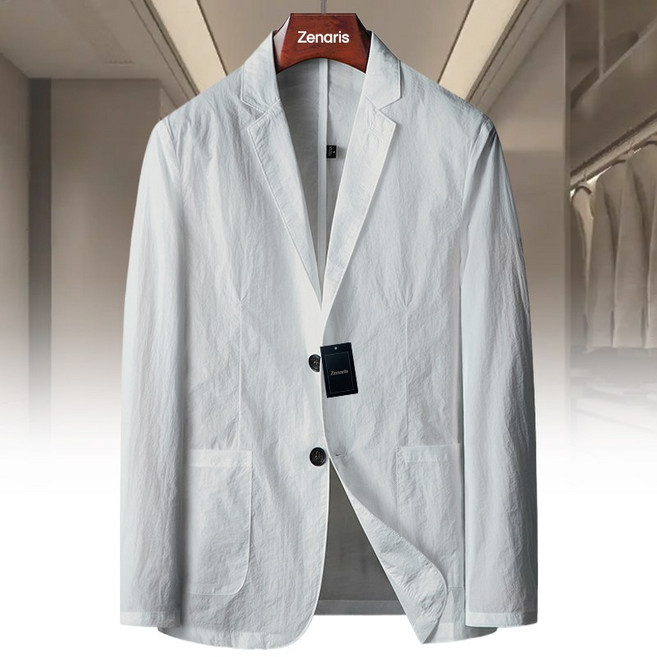 Zenaris 봄여름 남성 캐주얼 정장자켓 블레이져 아우터 카라넥 경량 싱글 재킷