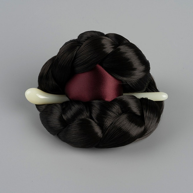 인조 쪽머리(대형) 한복머리 올림머리 돌잔치 혼주 가채 한국무용