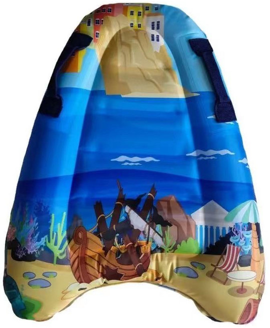 수영킥판 킥판 수영 보드 킥보드 헬퍼 플로팅 물놀이 어린이 연습 훈련 서핑 훈련용 소형, F 해적 모델 + 펌프