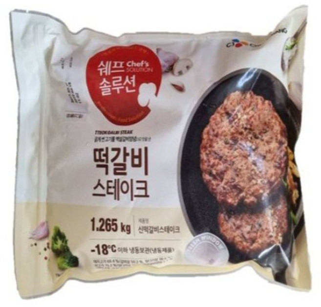 CJ 떡갈비스테이크 1.265kg, 6개