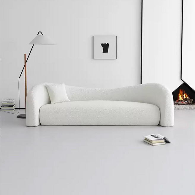 LEMONHOME 고급진 쇼파 3인용쇼파 패브릭소파 2인 모듈 거실 좋은 인테리어 소파, 화이트