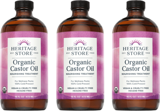 헤리티지스토어 피마자 캐스터오일 473ML 3개