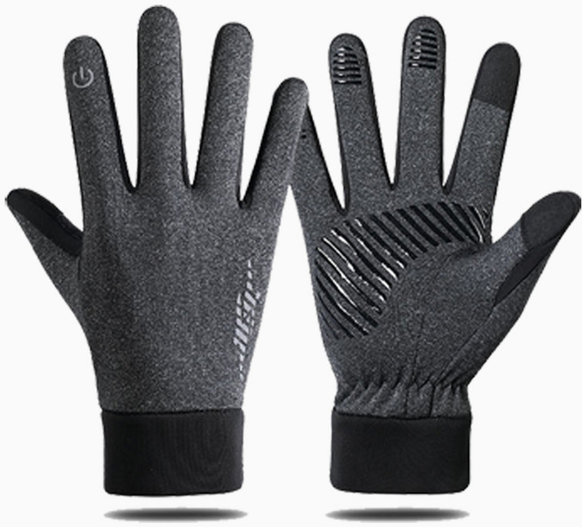 러닝장갑 기모 방한 풋살 족구 축구 필드 장갑 방한장갑, 그레이, 1개