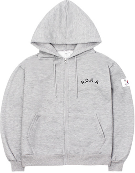 국산 특양면 ROKA 로카 후드집업 (5color) - 남여공용 커플 군인 로카티