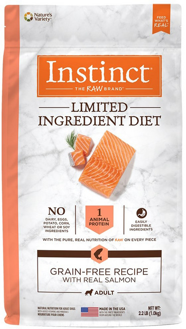 네이처스버라이어티 인스팅트 LID 독 키블, 연어, 1kg, 6개